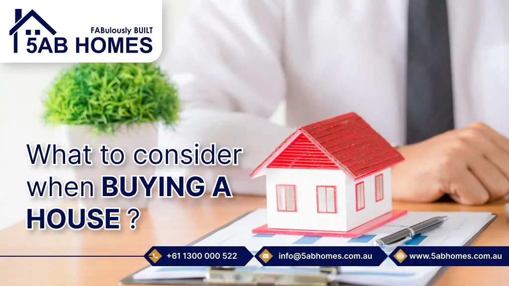 What to consider when buying a house ?